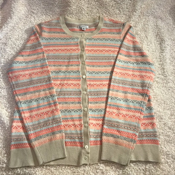 Cardigan, long-sleeve, print, size medium. - Picture 1 of 4